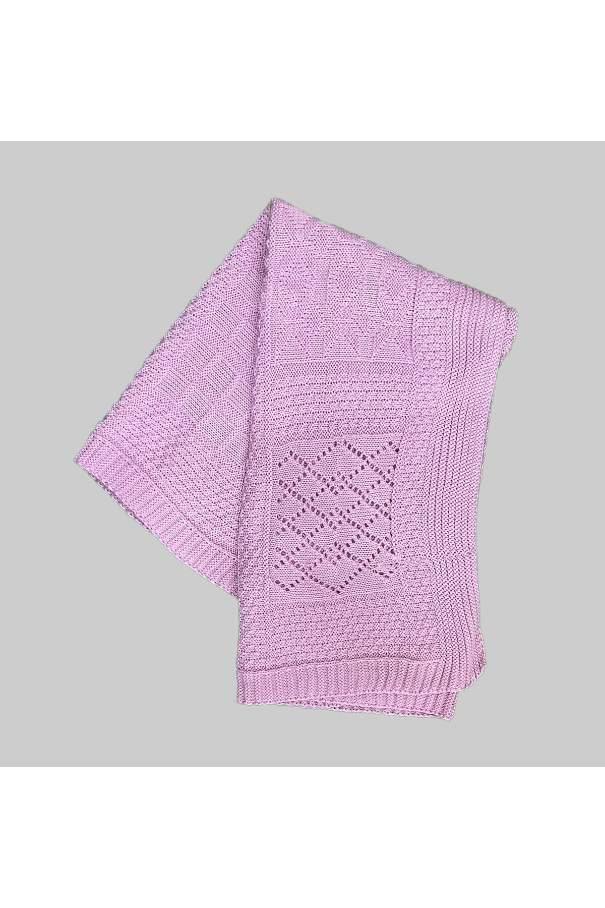 %100 Pamuk Triko Bebek Battaniyesi 80*95 Pembe