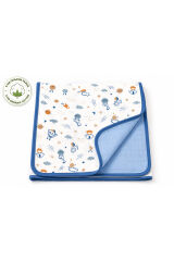 %100 ORGANİK Bebek Battaniyesi 80*80 Beyaz