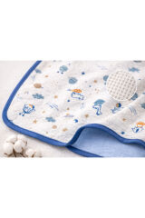 %100 ORGANİK Bebek Battaniyesi 80*80 Beyaz