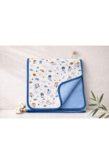 %100 ORGANİK Bebek Battaniyesi 80*80 Beyaz