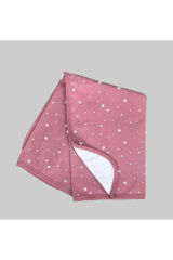 %100 ORGANİK Çift Katlı Bebek Battaniyesi 80*80 Pembe