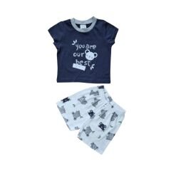 Erkek Bebek Çocuk %100 Pamuklu Şortlu Takım (1-4 Yaş)