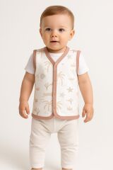 %70 Bambu %30 Pamuk Bebek Yelek – 9-36 Ay