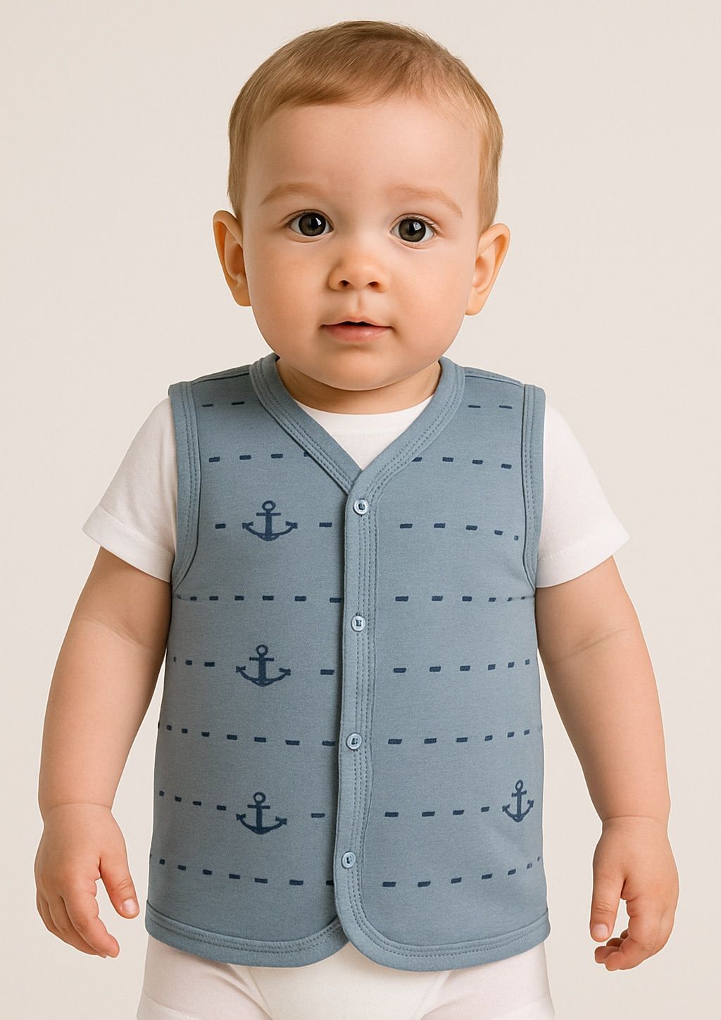 %70 Bambu %30 Pamuk Bebek Yelek – 9-36 Ay