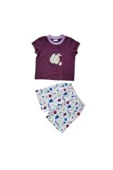 Kız Bebek Çocuk %100 Pamuklu Şort Takım (1-4 Yaş) Avokado Desenli - 1 Yaş