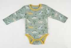 Uzun Kollu %100 Organik Pamuk Bebek Body – 0-36 Ay