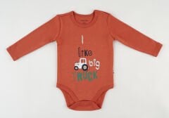 Uzun Kollu %100 Organik Pamuk Bebek Body – 0-36 Ay