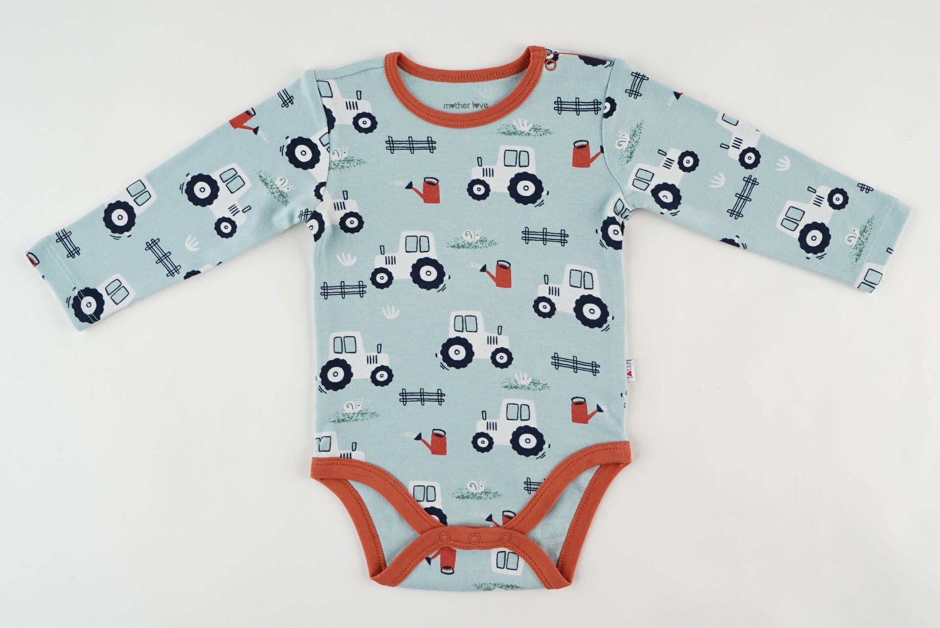 Uzun Kollu %100 Organik Pamuk Bebek Body – 0-36 Ay