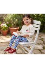 Pamuklu Esnek Bebek ve Çocuk Taytı - 9 Ay - 5 Yaş Vişneli - 1 Yaş