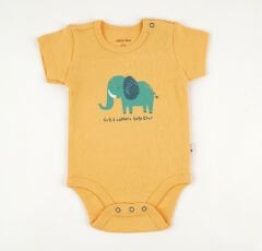 Kısa Kollu %100 Organik Pamuk Bebek Body – 0-36 Ay