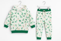 1-5 Yaş Çocuk Eşofman Takımı – %100 Pamuk Kapüşonlu Sweatshirt ve Eşofman