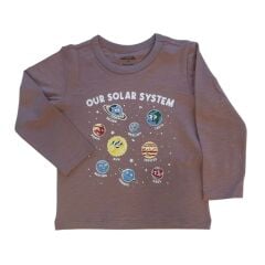 %100 Pamuk Uzun Kollu Çocuk Tişört – 2-6 Yaş