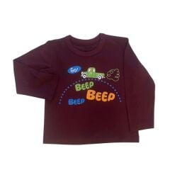 %100 Pamuk Uzun Kollu Çocuk Tişört – 2-6 Yaş