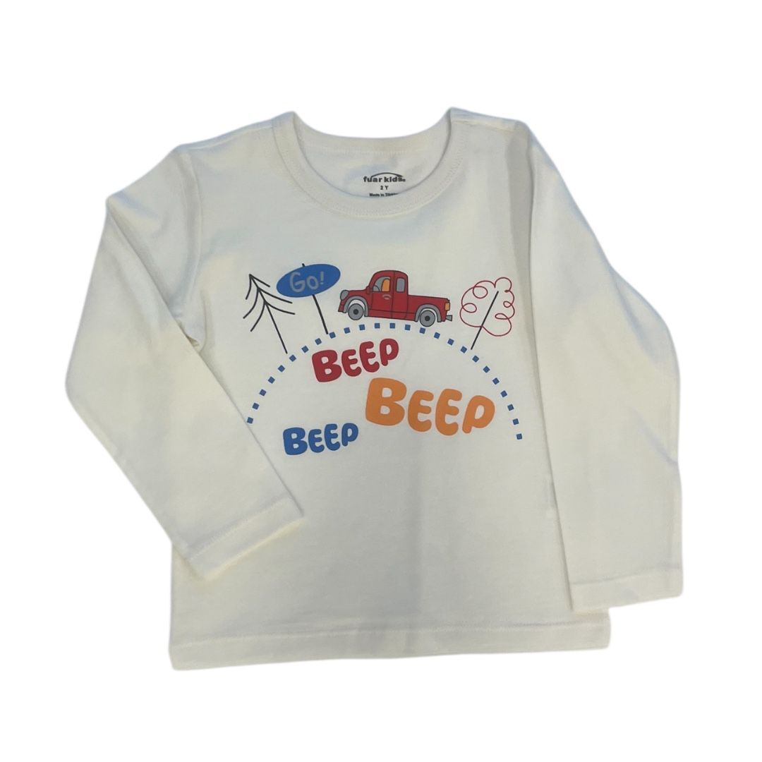 %100 Pamuk Uzun Kollu Çocuk Tişört – 2-6 Yaş