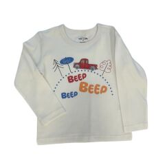 %100 Pamuk Uzun Kollu Çocuk Tişört – 2-6 Yaş