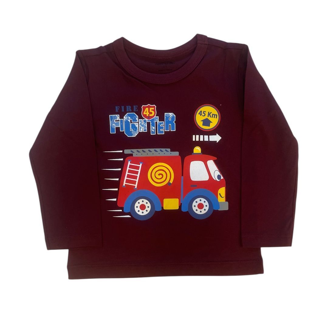 %100 Pamuk Uzun Kollu Çocuk Tişört – 2-6 Yaş