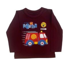 %100 Pamuk Uzun Kollu Çocuk Tişört – 2-6 Yaş