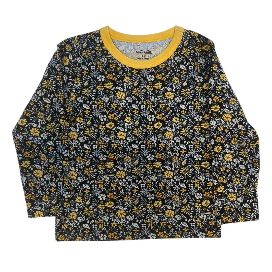 %100 Pamuk Uzun Kollu Çocuk Tişört – 2-6 Yaş