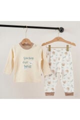 %100 Organik Bebek Pijama Takımı 3 - 36 Ay